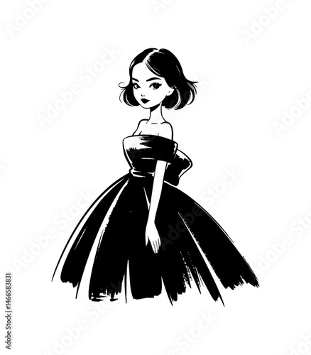 Elegant model showcase vibrant fashion designs