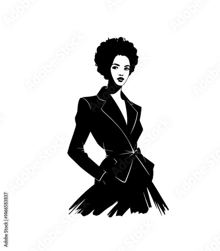 Elegant model showcase vibrant fashion designs