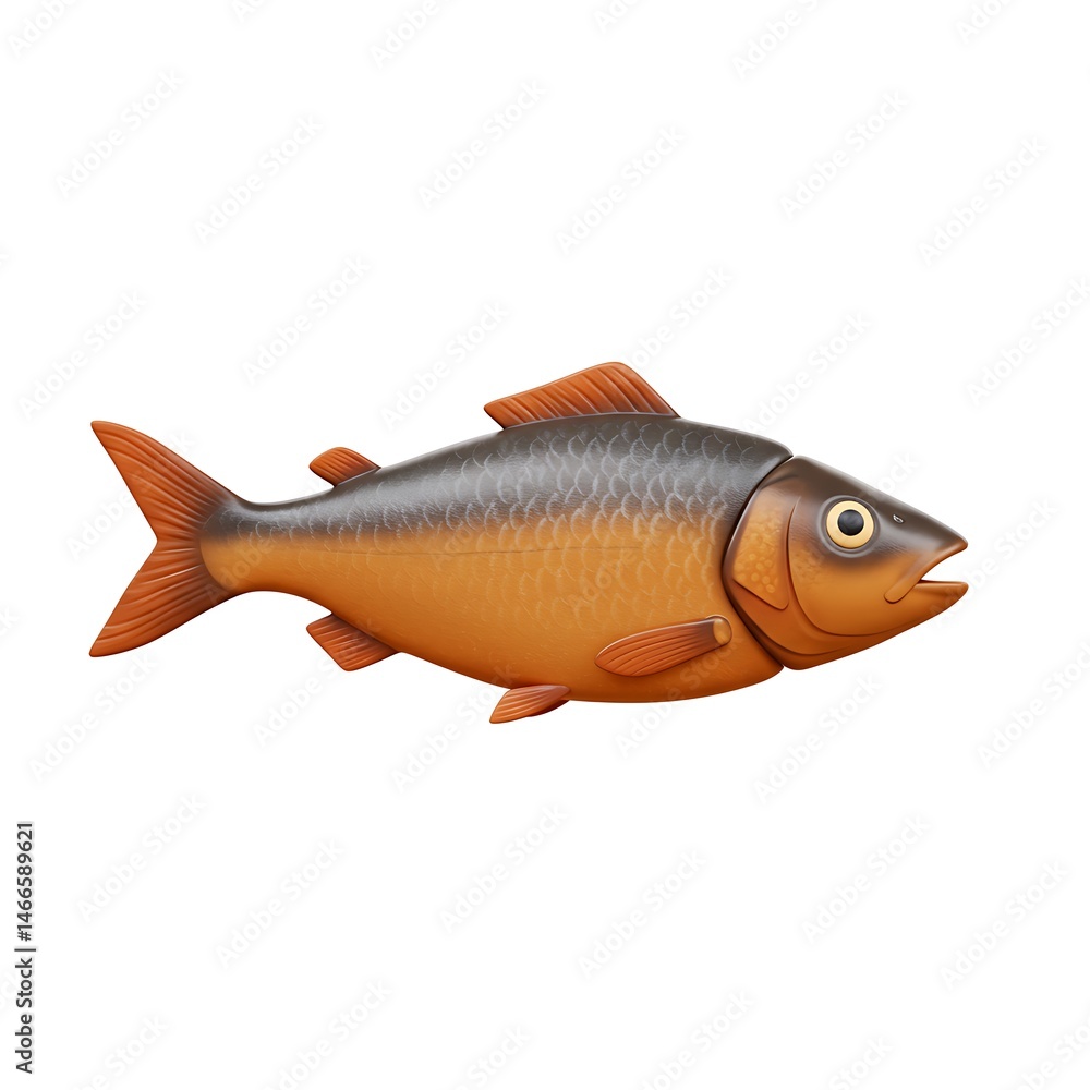 Fototapeta premium 3D Realistic Fish Swimming