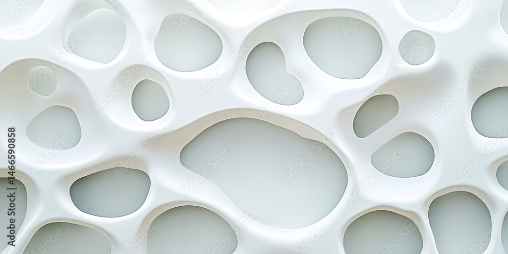 White Voronoi Abstract Background Design with Modern Cellular Structure. White Voronoi Abstract Background Design with Modern Cellular Structure.