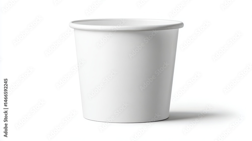 A stunning image of white blank popcorn bucket for placing your graphics, Packaging template mockup isolated on white background. A stunning image of white blank popcorn bucket for placing your graphics, Packaging template mockup isolated on white background.