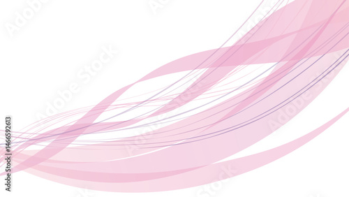 ピンクの流れる曲線3　16:9 Flowing Lines Series:Pink flowing curves 3