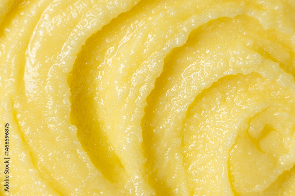 Shiny Golden Ghee Butter Texture Close Up Top View Shiny Golden Ghee Butter Texture Close Up Top View