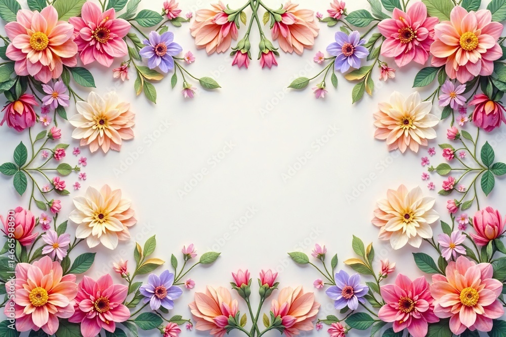 Symmetrical floral motif arranged in squares, pastel shades , subtle, nature, elegant Symmetrical floral motif arranged in squares, pastel shades , subtle, nature, elegant