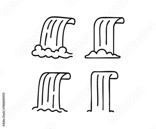 Black and white icons of kayak, raft, and paddle steamer
