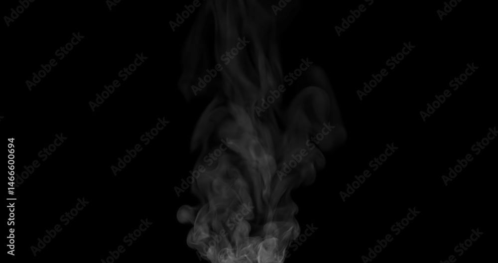 Hot steam boiling rising effect on dark backgrounds rendering Hot steam boiling rising effect on dark backgrounds rendering