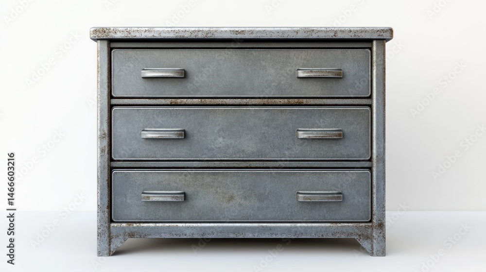 Rusted metal chest of drawers Rusted metal chest of drawers