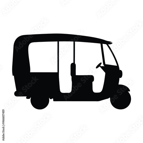 tuk tuk , black and white illustration of vehicles.