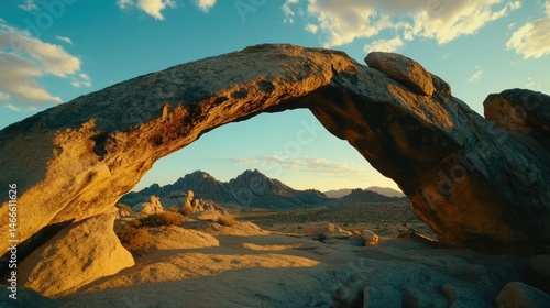 Natural Stone Arch in the Desert