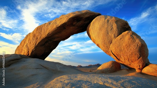 Natural Stone Arch in the Desert