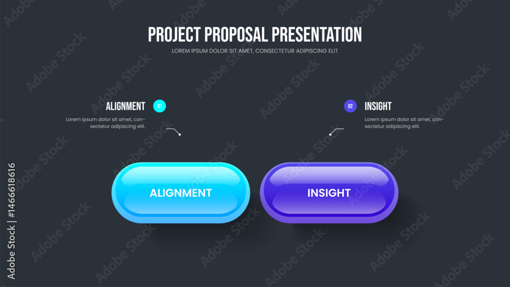 Company Insight Slide Template Vector Illustration. Product Briefing 2 Option Diagram Slideshow Design. Modern Introduction Two Element Infographic Frame Layout. Company Insight Slide Template Vector Illustration. Product Briefing 2 Option Diagram Slideshow Design. Modern Introduction Two Element Infographic Frame Layout.