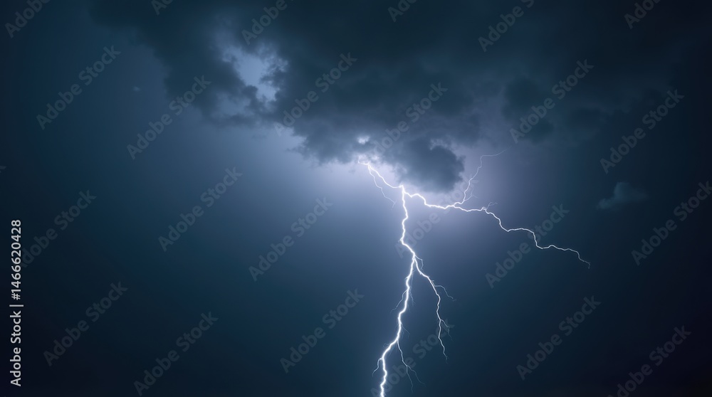 Lightning strike in the sky Lightning strike in the sky
