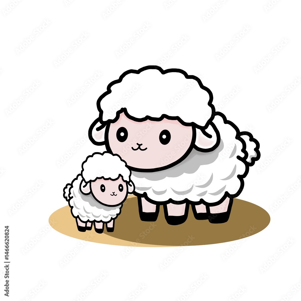 cartoon sheep illustration cartoon sheep illustration