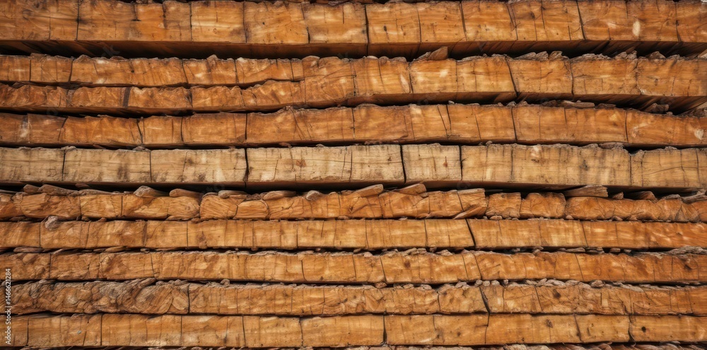Close-up view of stacked lumber, rough textures , rough, industry Close-up view of stacked lumber, rough textures , rough, industry