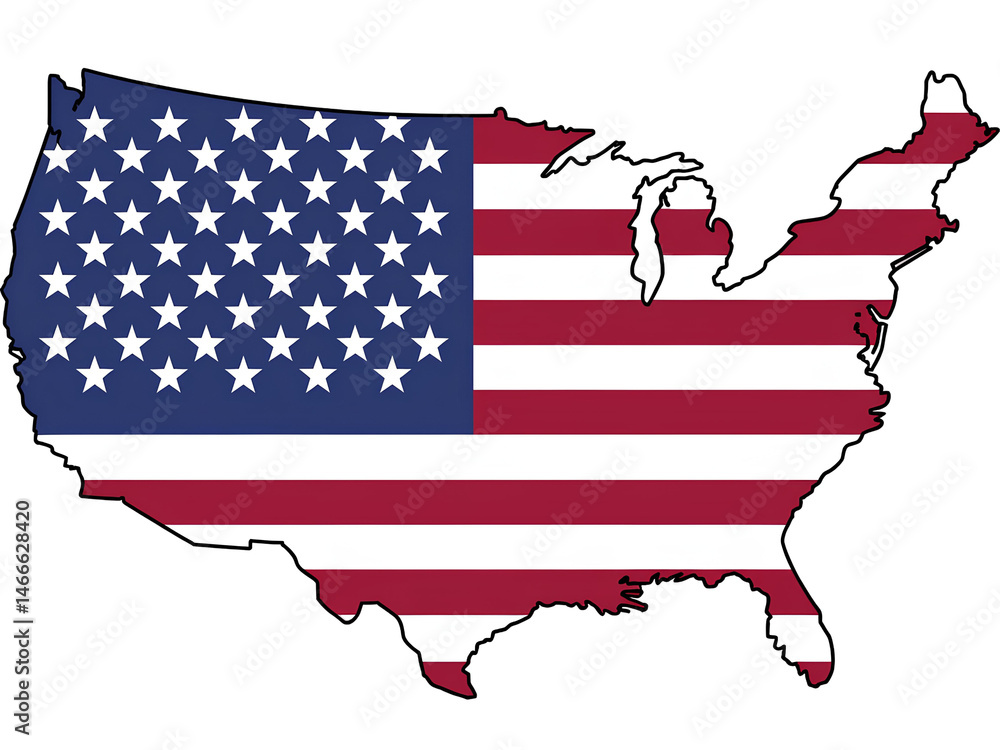 USA Map with Flag Illustration isolated PNG on Transparent Background,United States Map Icon with the Flag inside
USA Map with Flag Illustration isolated PNG on Transparent Background,United States Map Icon with the Flag inside