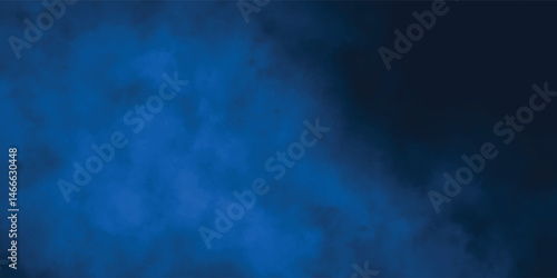Blue Abstract Cloud Background with Misty and Dreamy Atmosphere


