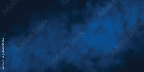Smoky Blue Cloud Background with Dark Corners for Graphic Design

