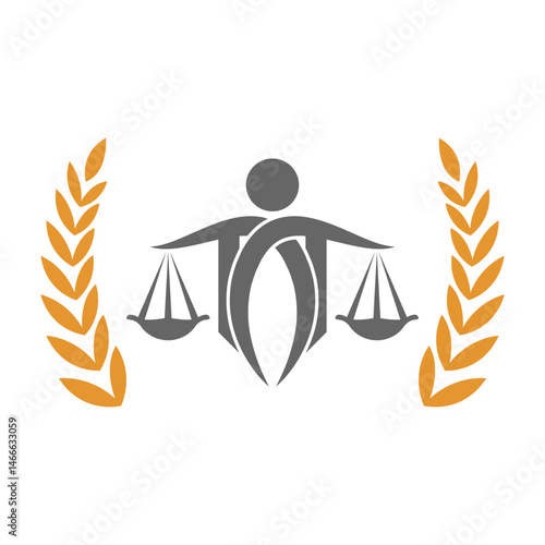 Legal lawyer logo icon design