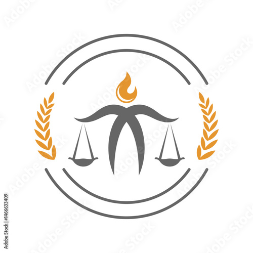 Legal lawyer logo icon design