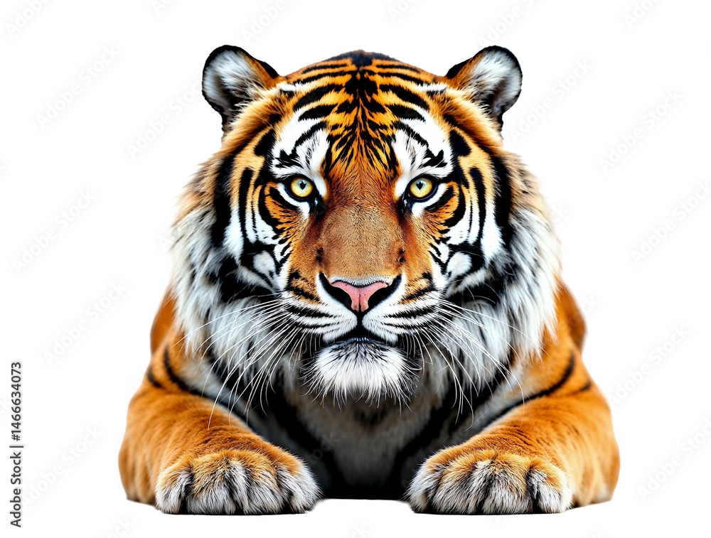 Obraz premium Majestic Tiger Staring Intently