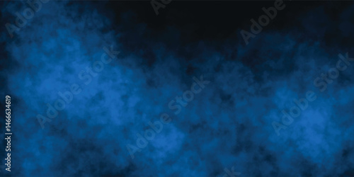 Moody Blue Fog Texture with Abstract Dark Gradient Effect


