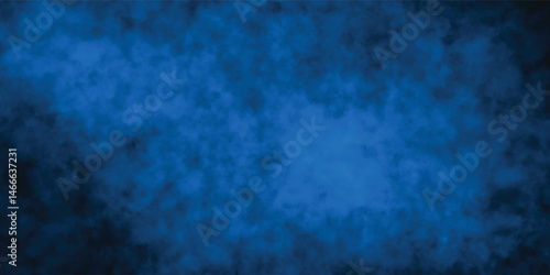 Blue and Black Gradient Background with Smoky Texture Effect

