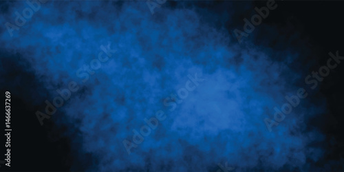 Blue Mist Texture with Abstract Depth and Darkness Gradient

