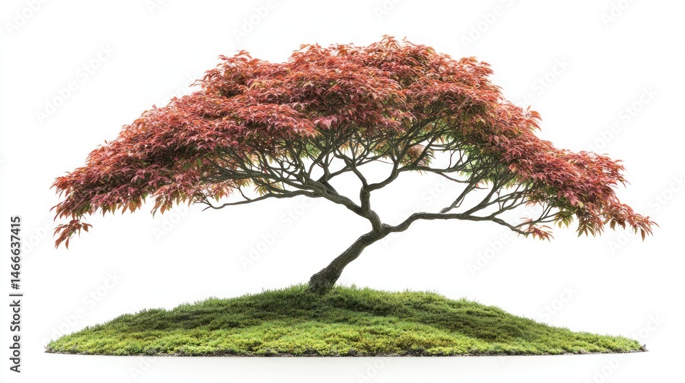 Naklejka premium Mature Bonsai Maple Tree