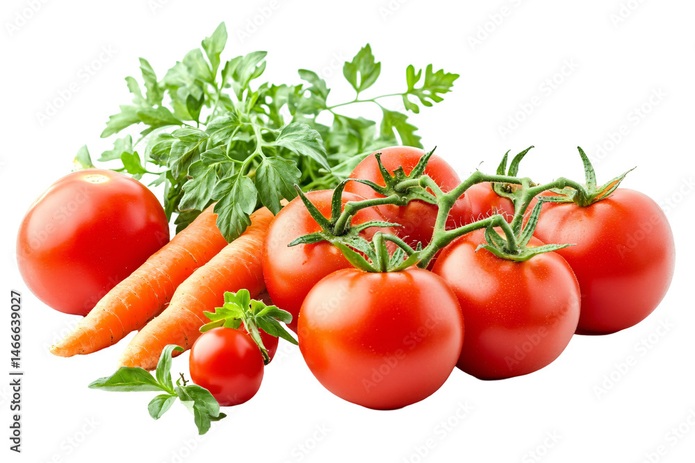 Isolated Fresh Vegetables Group Isolated Fresh Vegetables Group