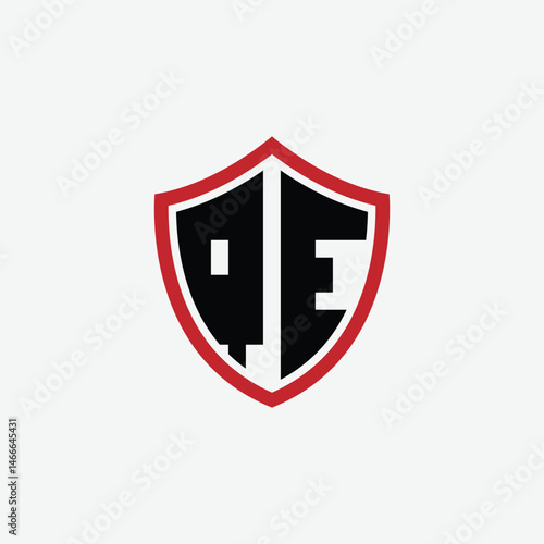 Free Download 744 shield logo shape letter alphabet educational learning Q E - GFXLoad