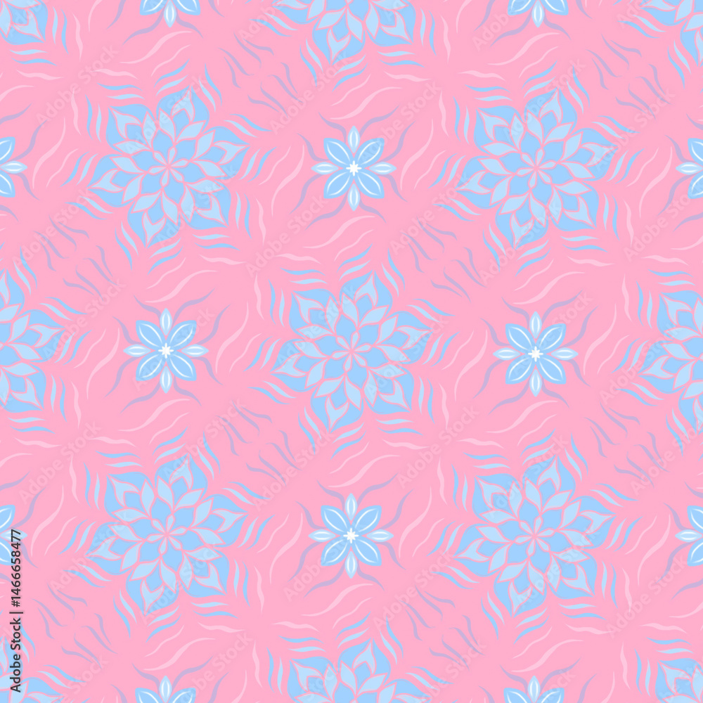 seamless pattern with pink flowers seamless pattern with pink flowers