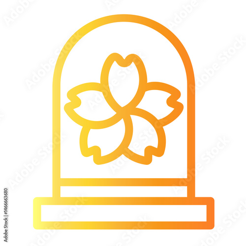 glass dome Line Gradient Icon