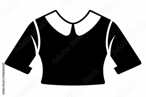 Blouse Sleeve Silhouette Vector Illustration 