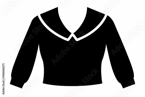Blouse Sleeve Silhouette Vector Illustration 