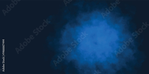Soft Blue Fog Design with Faint Black Gradient Corners

