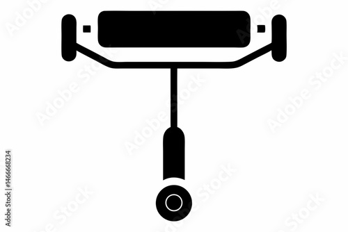 Face Roller Silhouette Vector Illustration 