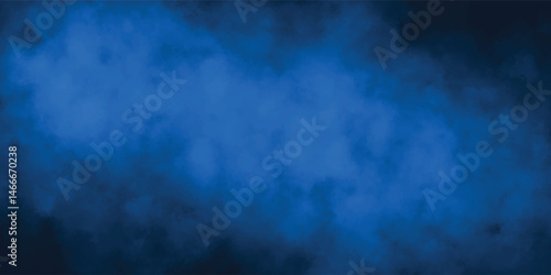 Fantasy Fog Design with Blue Hue and Subtle Shadow Depth

