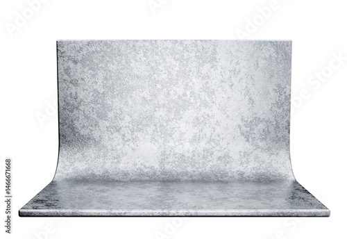 Obraz na płótnie Gray textured photography backdrop with glossy concrete appearance w salonie