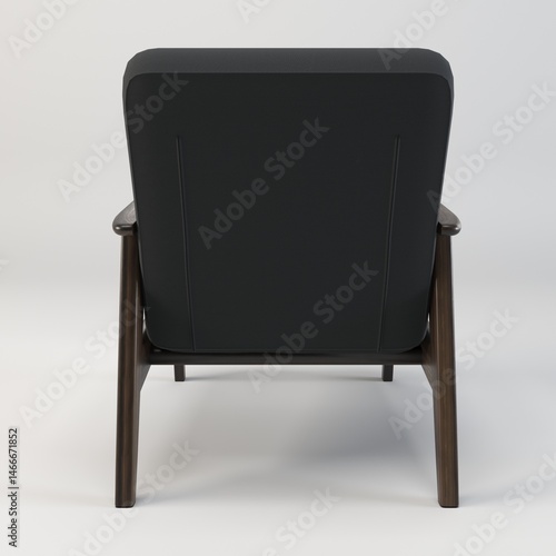 wooden metal chair sofa brown offwhite black white chair aesthetic unique 3D illustration render images for graphical content and furniture interior decor home and house lifestyle all angles photos