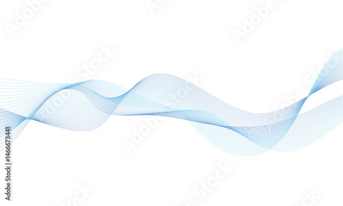 波のような斜めの曲線的な背景 ライン 青