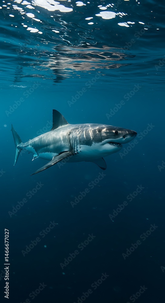 Fototapeta premium Ocean's Silent Hunter