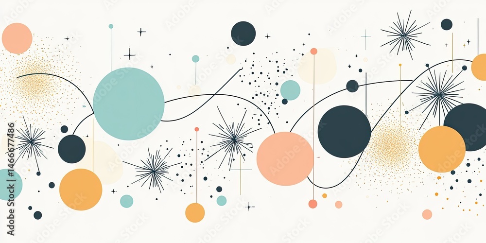 Abstract Retro Atoms with Waves, and and Stars. Abstract Retro Atoms with Waves, and and Stars.