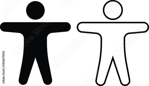 Accessibility icon set flat and line style. Simple vector illustration. Universal access symbols isolated on transparent background. Blind disability people or visually impaired access the web button.