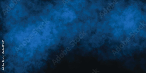 Elegant Blue and Black Fog Texture with Artistic Depth

