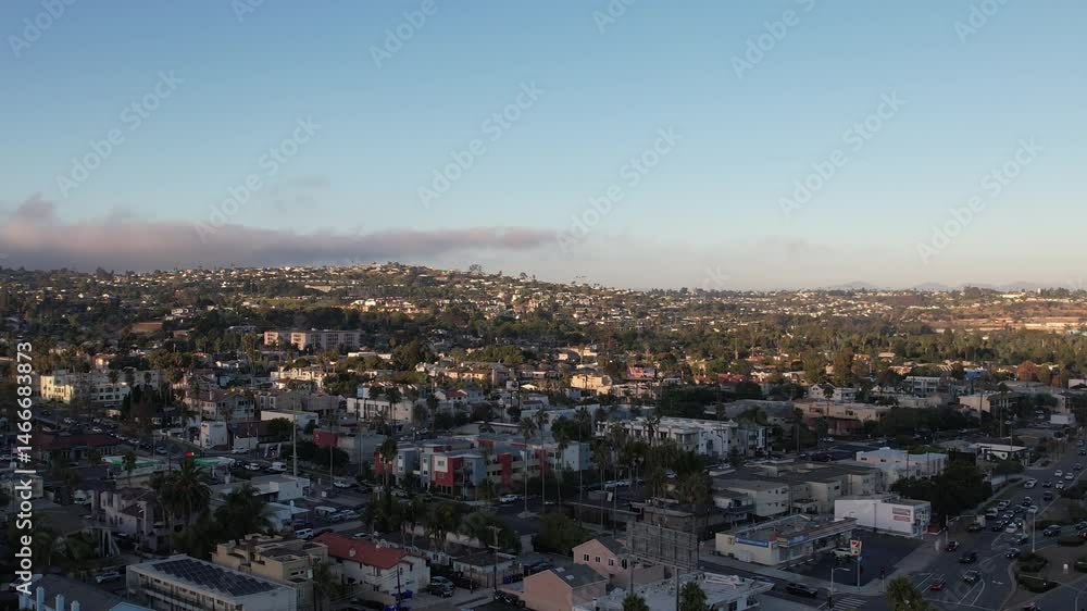 Aerial of suburbs of San Diego Aerial of suburbs of San Diego