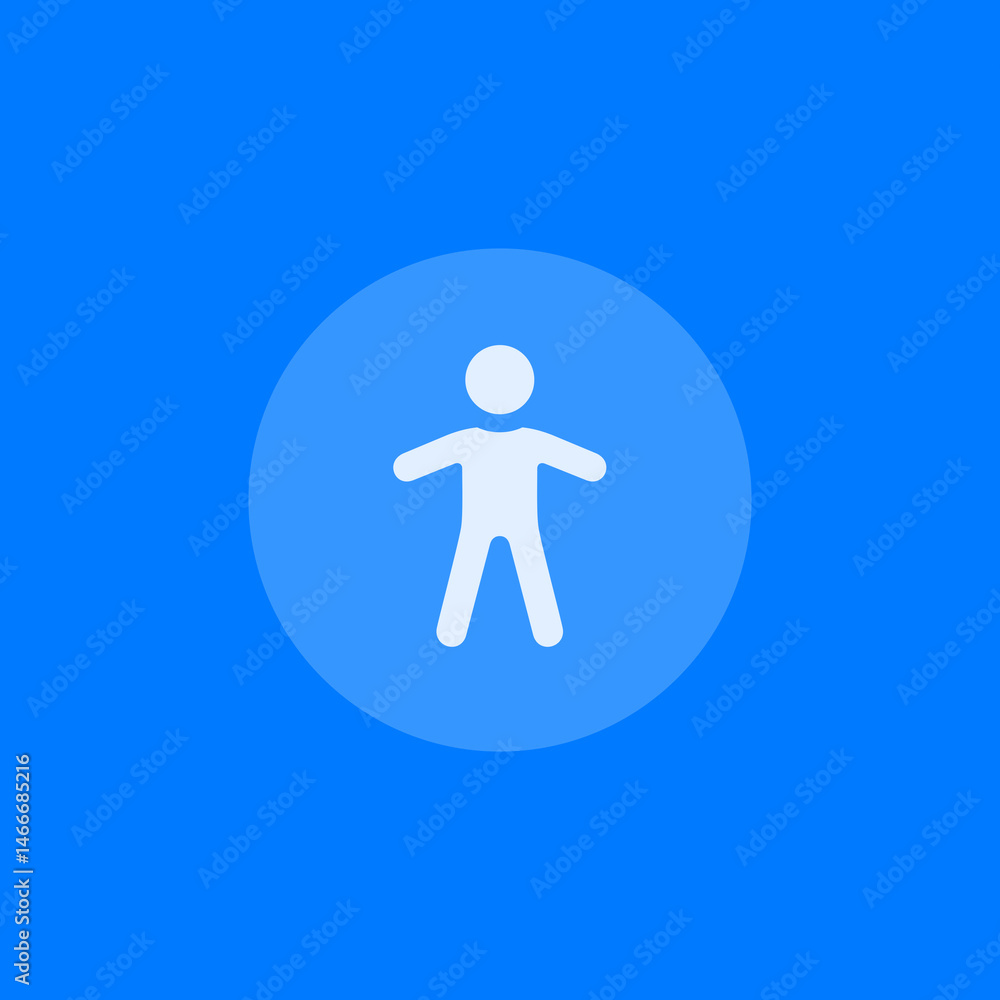 Child Filled Circle Icon Child Filled Circle Icon