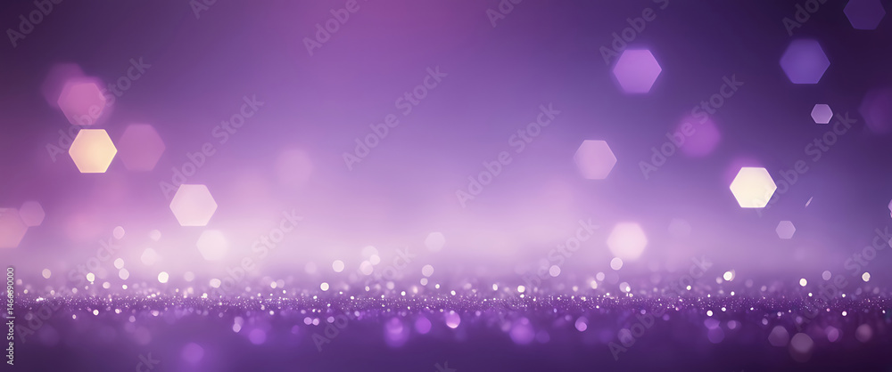 Purple abstract background with glowing hexagonal bokeh, soft sparkle texture, dreamy light effects, and elegant modern design pattern for digital art use – AI Generated Purple abstract background with glowing hexagonal bokeh, soft sparkle texture, dreamy light effects, and elegant modern design pattern for digital art use – AI Generated