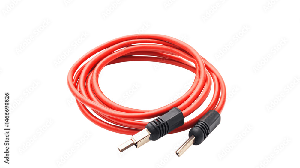 Red Banana Plug Cable - Audio Connector Red Banana Plug Cable - Audio Connector