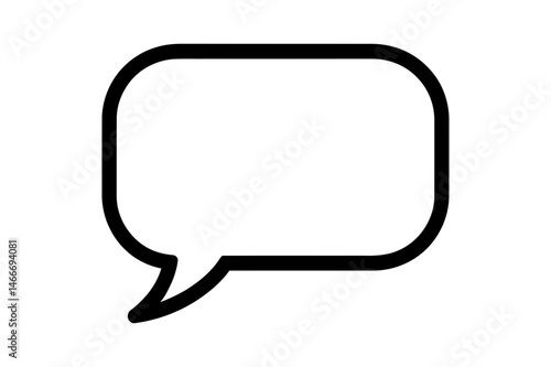 Speech bubble icon vector message dialog talk sign