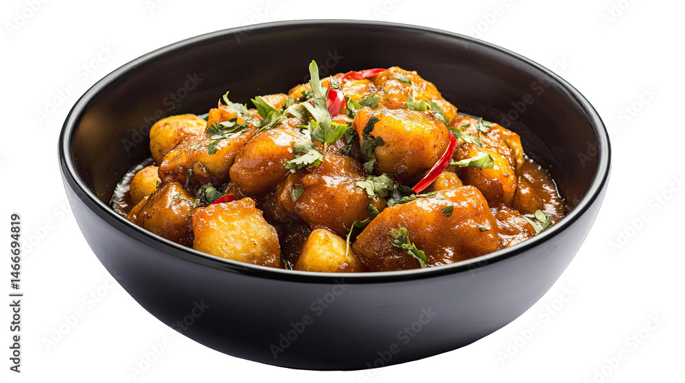 Delicious Potato Curry Recipe Aloo Sabzi isolated on transparent background Delicious Potato Curry Recipe Aloo Sabzi isolated on transparent background
